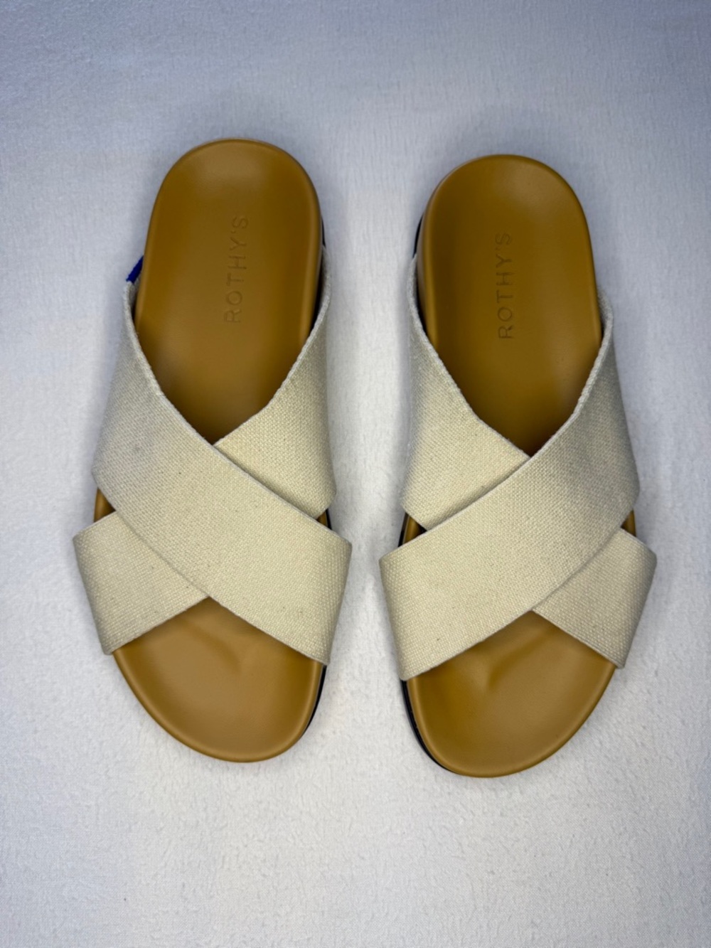 Rothy’s Weekend Slide Oat 8 Brand New